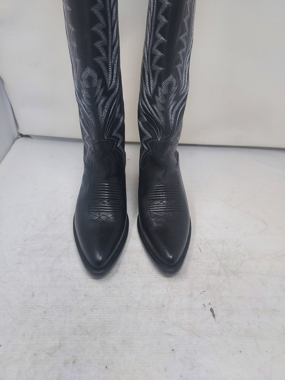 Tecovas WOMENS Black Midnight The Abby Cowboy Tall Boot - Picture 8 of 10